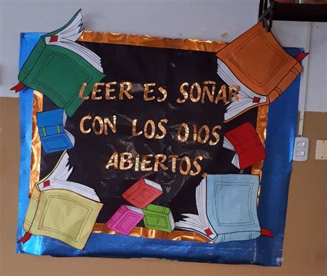 Cartelera Día De Libro Actividades Dia Del Libro Decoración De Biblioteca Escolar Semana Del