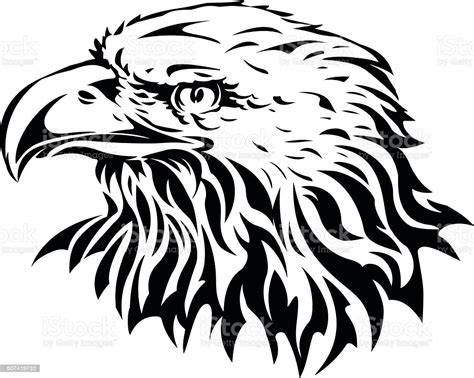 Maybe you would like to learn more about one of these? Silhouette Of Eagle Head Stock Vector Art & More Images of ...