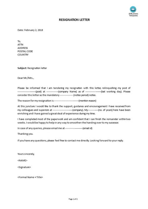 Resignation Letter How To Write A Proper Resignation Letter Do You