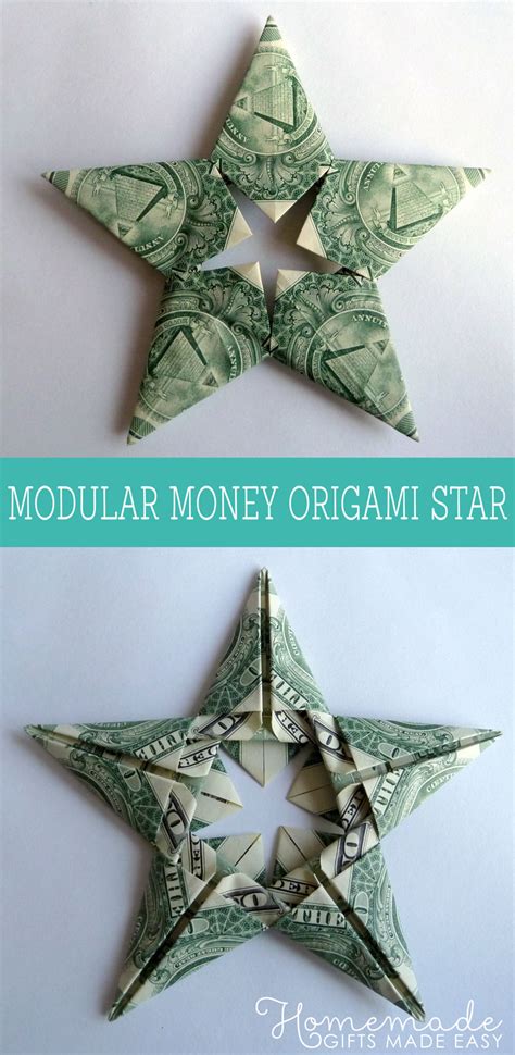 Learn how to fold an origami star with instructions below. Modular Money Origami Star from 5 Bills - How to Fold Step ...