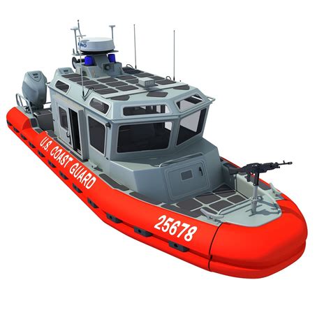 Coast Guard Defender Boat 3d Model 3d Horse