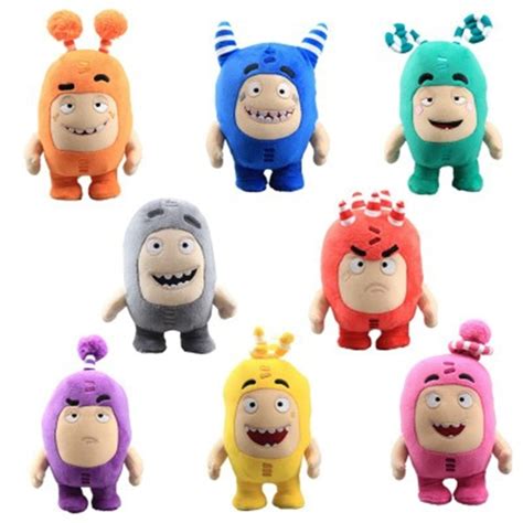 8pcslot Oddbods Cartoon Plush Toys Stuffed Kids Toy Collection Kids