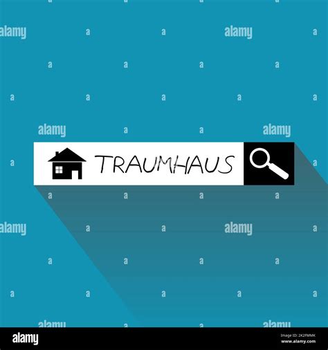 Find your dream house german - Searchbar background Stock Photo - Alamy