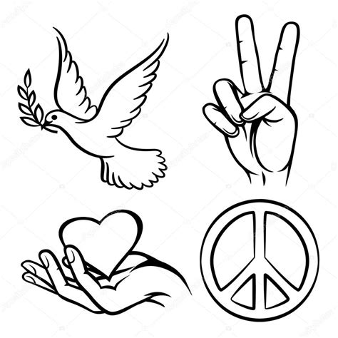 Peace Symbols Stock Vector Image By ©k3star 60958845