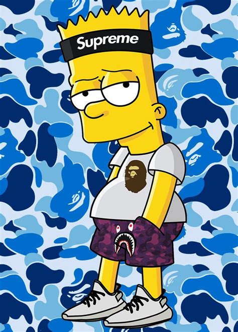 14 Cool Wallpapers For Boys Supreme Bart Png