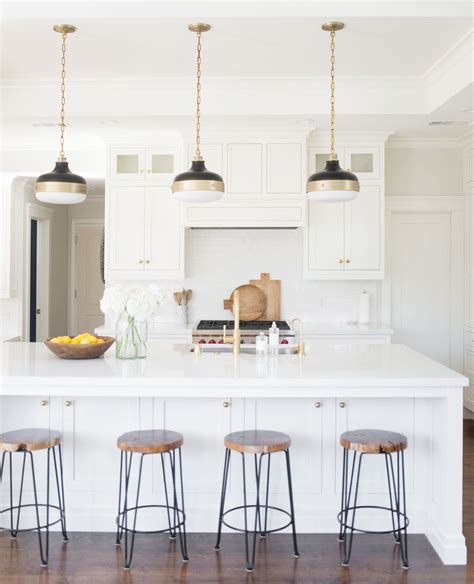 Keeping this height avoids glare and maximises task lighting lux. Tips for Choosing + Installing Kitchen Pendant Lights | La ...