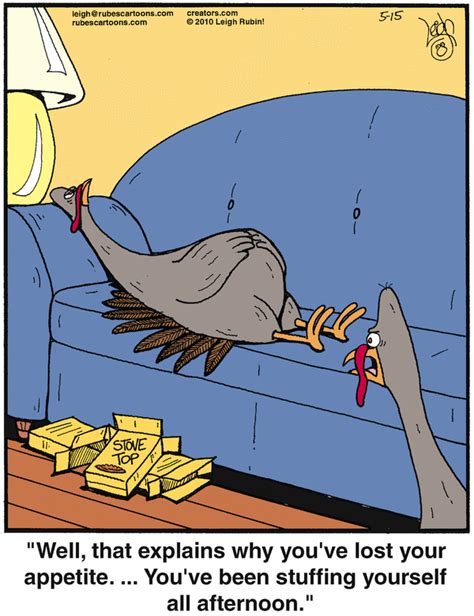 stuffed turkey ~ thanksgiving humor rubes cartoons 2010 05 15 via gocomics turkey cartoon