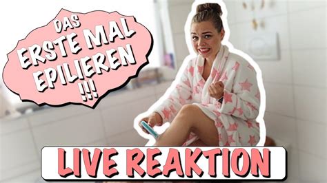 Entschuldigt bitte die sehr lange einleitung, aber ich schreibe das erste mal so eine. Mein ERSTES MAL ... Beine epilieren ! | LIVE REAKTION ...