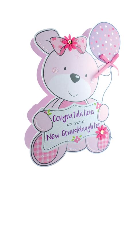 Birth New Baby Grandbabe D Paper Dazzle Congratulations Greeting Card EBay