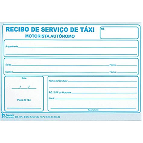 Recibo De Taxi Para Imprimir Actualizado Noviembre 2022