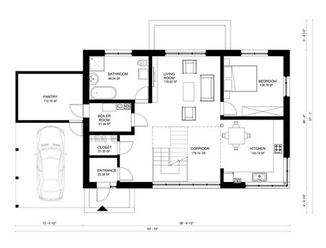 What is 1,500 square feet in square meters? Contemporary Style House Plan - 3 Beds 2.00 Baths 1500 Sq ...
