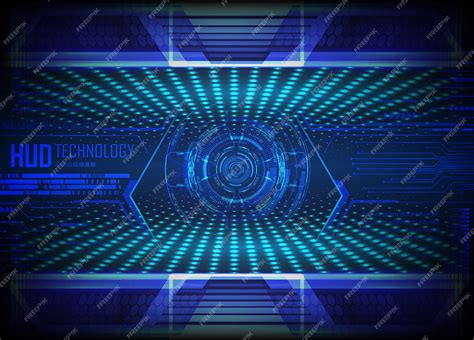 Premium Vector Blue Cyber Circuit Future Technology Concept Background