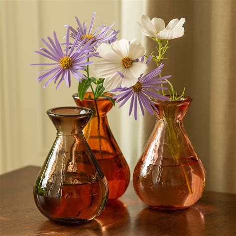 Buy Amber Mix Glass Bud Vases Delivery By Crocus