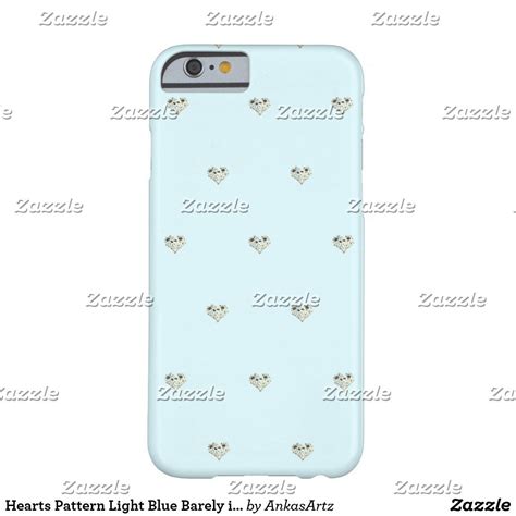 Hearts Pattern Light Blue Barely Iphone 66s Case