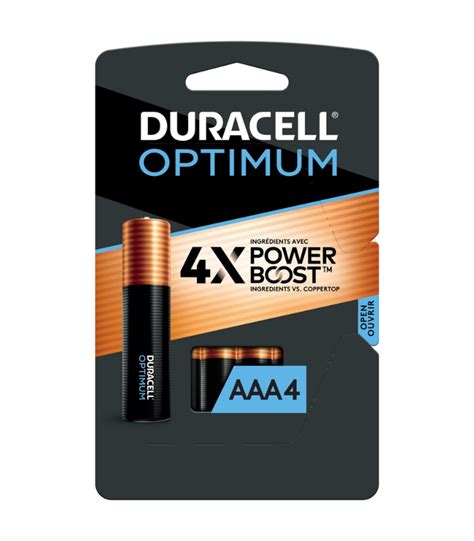 Duracell Optimum Aaa 4 Batteries Global Brand Supplies