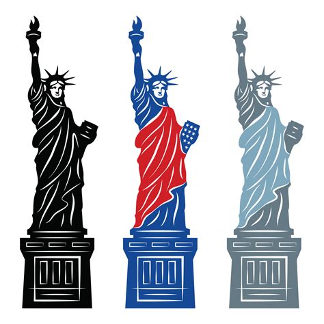 How to draw the statue of liberty. Amazing Three Statue Of Liberty Tattoo Design