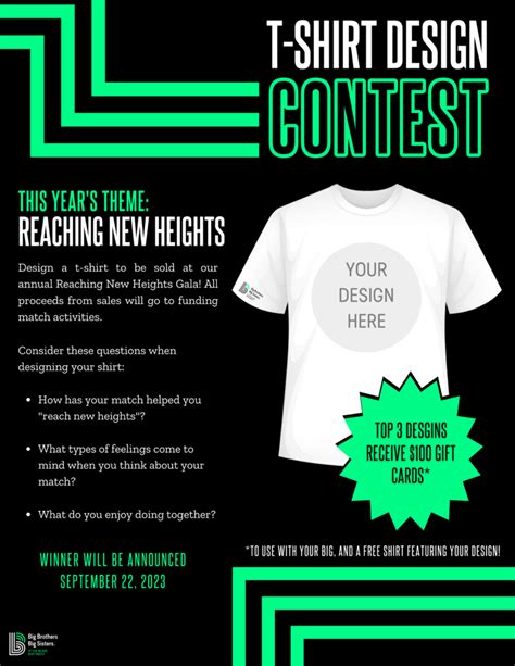 T Shirt Design Contest Big Brothers Big Sisters Of The Inland Northwest