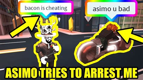 Asimo3089 Tries To Arrest Me Without Cheating Roblox Jailbreak Youtube