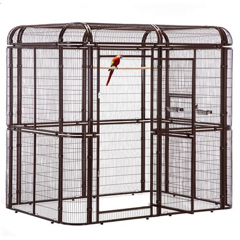 Walnest Walk In Iron Aviary Large Bird Cage Heavy Duty Pet Parrots