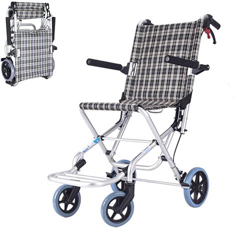 fauteuil roulant de transport ultra léger pliable manuel et portable