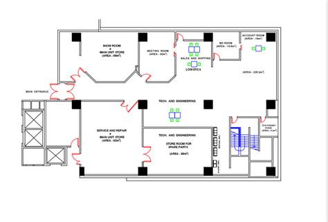 I Will Design Your 2d Office Floor Plan For 5 Seoclerks