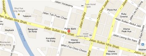 Public bank, ipoh, perak, malaysia — standort auf der karte, telefon, arbeitszeit, bewertungen. Public Bank Jalan Sultan Idris Shah Branch (Ipoh ...