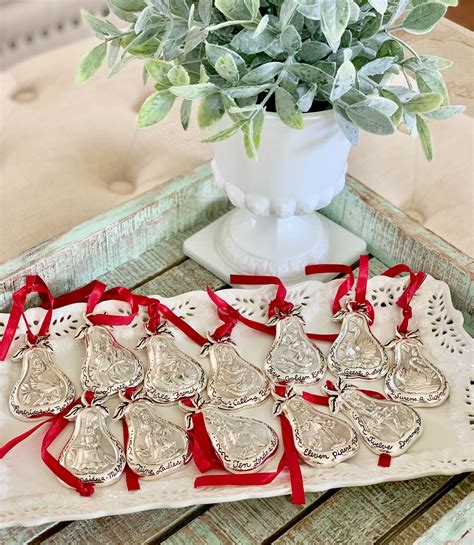 The Twelve Days Of Christmas Silver Plated Collectable Etsy Twelve