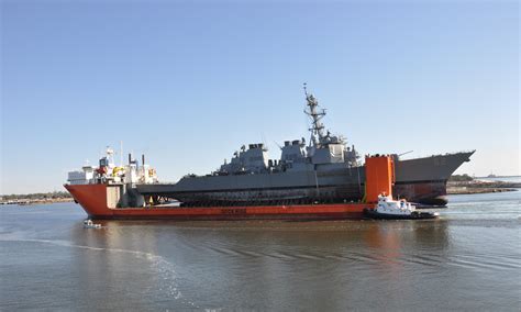 Stricken Destroyer Uss Fitzgerald Arrives In Mississippi For Two Years
