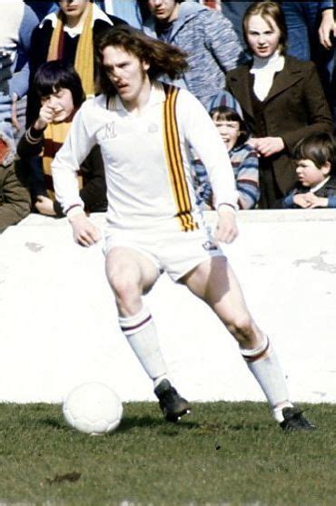 Willie Pettigrew in rare Motherwell Admiral away kit in 1977
