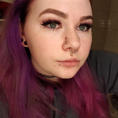 Double Nose Piercing And Septum
