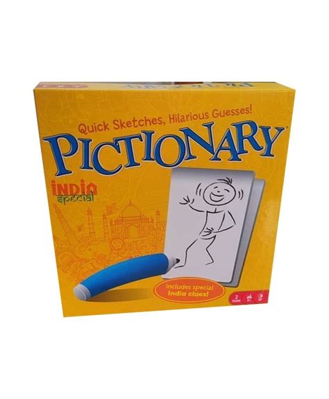 Plastic Mattel Games Pictionary Quick Drawing Kit Packaging Type Box