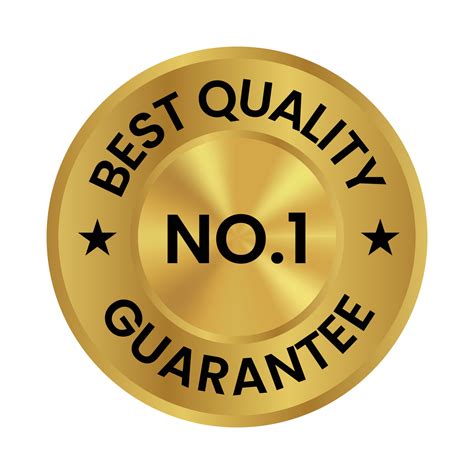 Bust Quality No 1 Guarantee Badge Seal Sticker Stamp Tag Vector