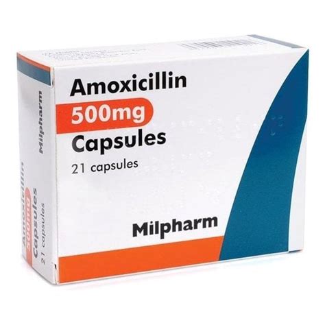 Amoxicillin Capsules Bp 500mg Pack21 Anaesthetics And