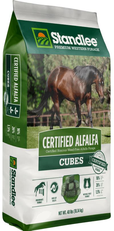 Certified Alfalfa Cubes Standlee Premium Western Forage