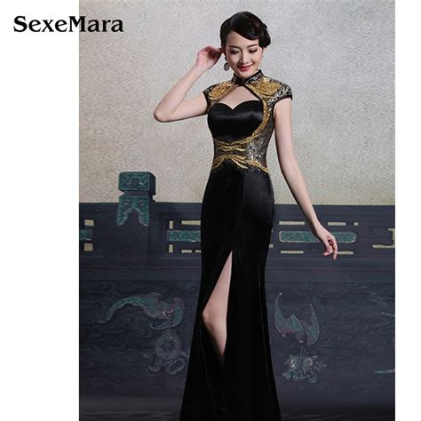2016 formal prom party evening qipao vintage chinese traditional women long dress cheongsam