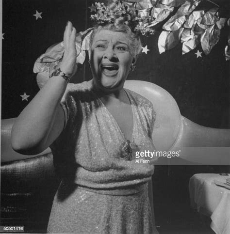 Singer Sophie Tucker Belting Out A Song Wearing A Formal Dress News Photo Getty Images