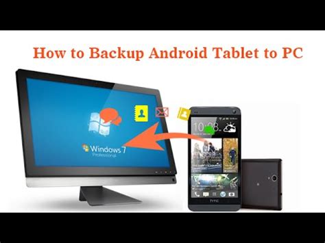 Backing up your ipad is always a good idea to keep a copy of all your data and information on your computer hard drive, icloud, itunes or any other place. How to Backup Android Tablet to PC - YouTube