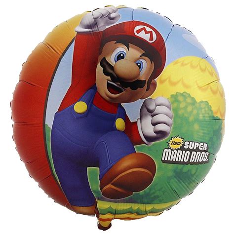 Super Mario Brothers Party Supplies 2 Pack Foil Balloons