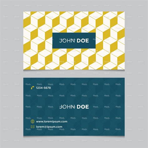 Business Card Template With Background Pattern Background Patterns