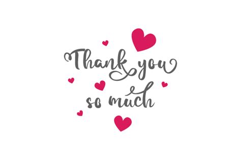Thank You So Much Svg Cut File By Creative Fabrica Crafts · Creative