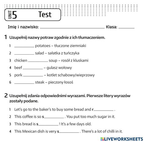 Brainy 6 unit 5 vocabulary test worksheet