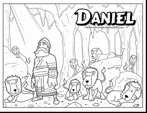 Daniel in the lions den coloring page throughout coloring pages. Daniel And The Lions Den Coloring Pages Free at ...