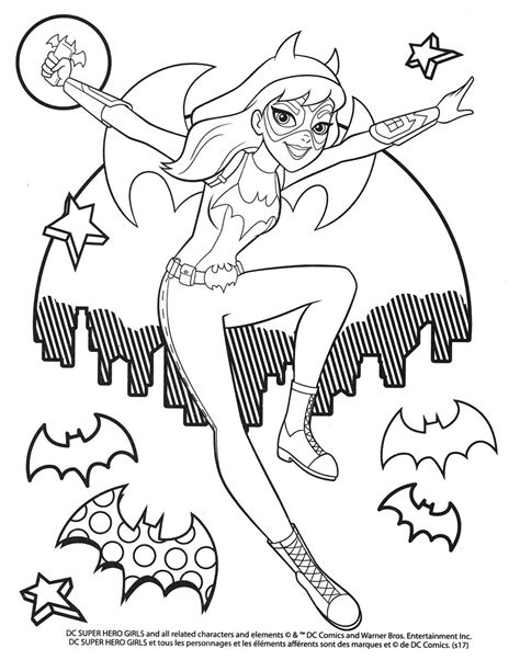 Dc Superhero Girls Colouring Pages Selections From The Dcs Coloring Home