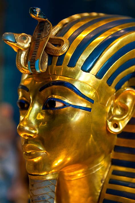 Gold Mask Of Of King Tut Egyptian Museum Cairo Egypt Blaine