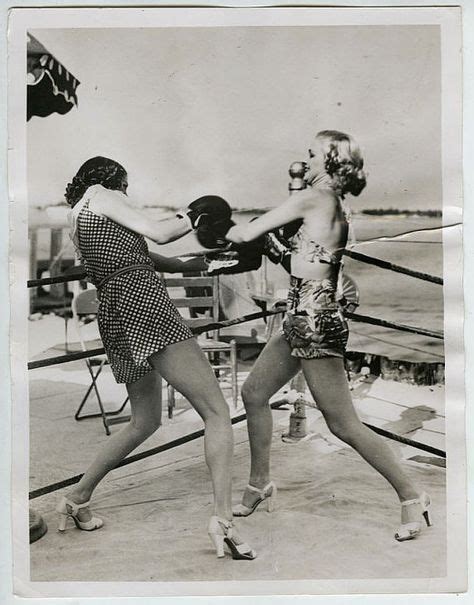 Original Boxing Photo Beautiful Women 1937 Deadlier Than The Male The Originals Vintage Box