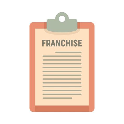 Premium Vector Franchise Description Icon Flat Illustration Of