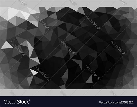 Low Poly Background Black Color Royalty Free Vector Image