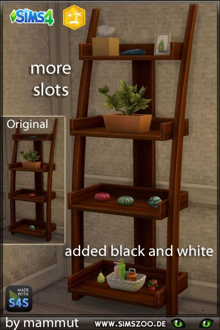 Blackys Sims 4 Zoo Regal Shelves By Mammut • Sims 4 Downloads