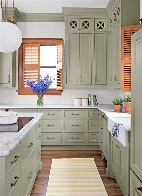 20 Pale Green Kitchen Cabinets