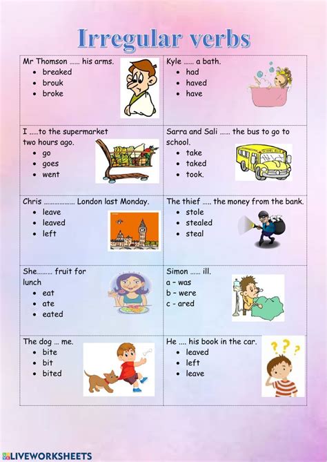 Teaching English Grammar English Grammar Worksheets Nd Grade Worksheets Irregular Past Tense